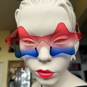 Red White and Blue Star Sunglasses